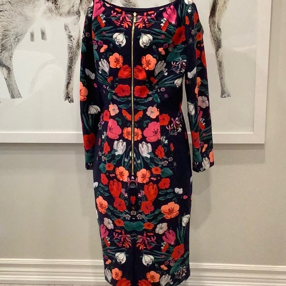 Stunning floral border sheath dress - Picture 4 of 4
